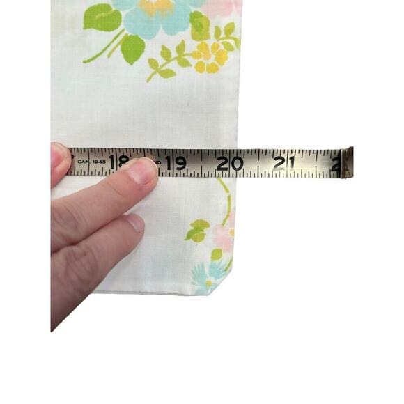 1970s Floral Hippie Pillowcase Retro Vintage Yellow Orange Green Sz Queen - Picture 4 of 5